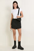 Nylon Cargo Mini Skirt